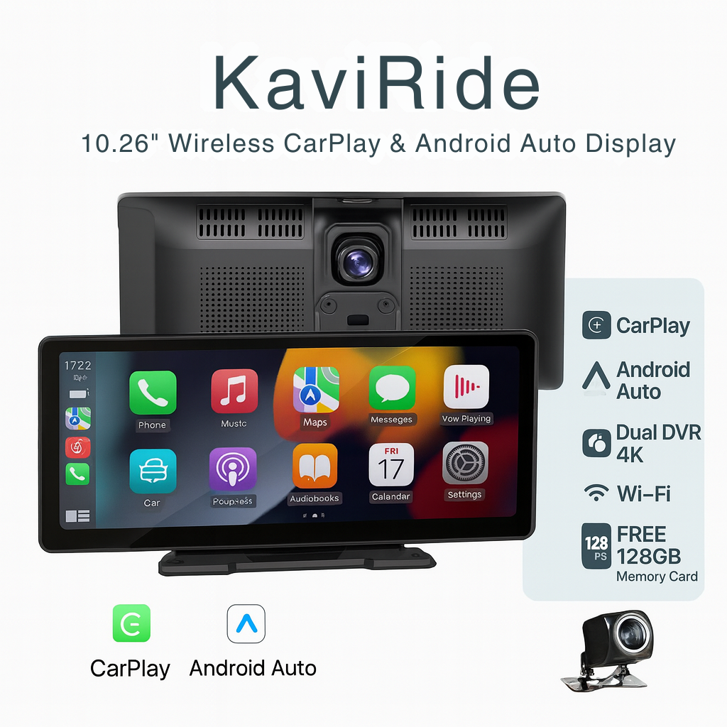 KaviRide Wireless CarPlay & Android Auto